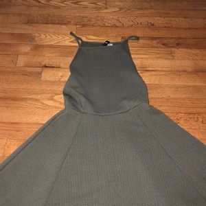 Hunter green skater dress